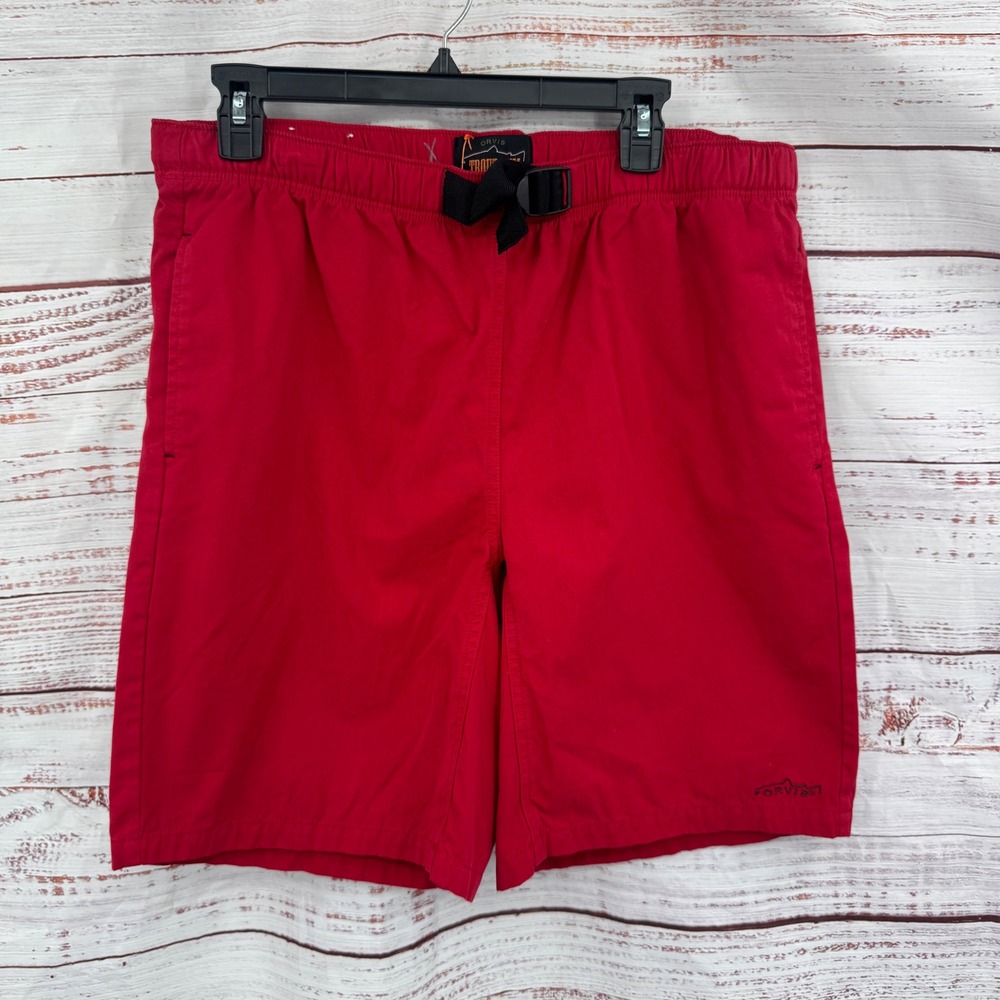 Orvis Trout Bum Packsaddle Shorts Mens Medium Red Cotton Outdoor Casual NEW